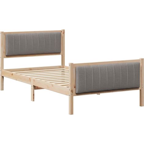 Maison Exclusive - Estructura de cama con cabecera Marrón y taupe (1/5)