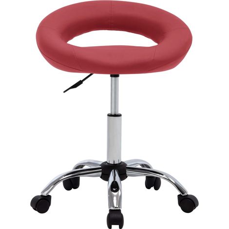 Maison Exclusive - Sedia da Pranzo Girevole Rosso Vino in Similpelle