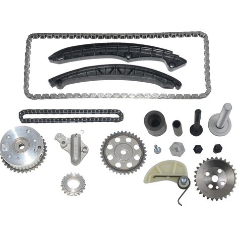 Kit de cadena de distribución, de acero, tamaño estándar para 1.4 TFSI, compatible con coches compactos premium, coches de tamaño medio y sedanes fiables. (1/5)