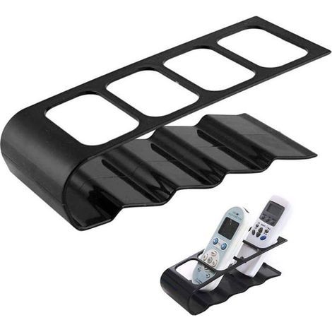 Remote control holder, desk organizer with 4 compartments for TV remotes.