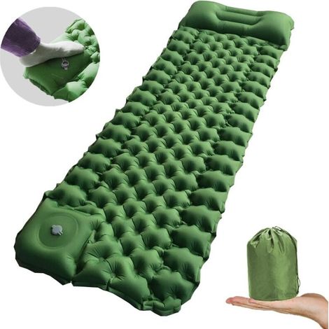 Camping-Isomatte mit Kissen, Ultraleichte Isomatte mit Pumpe, MNS Langlebige wasserdichte Outdoor-Luftmatratze (1/3)