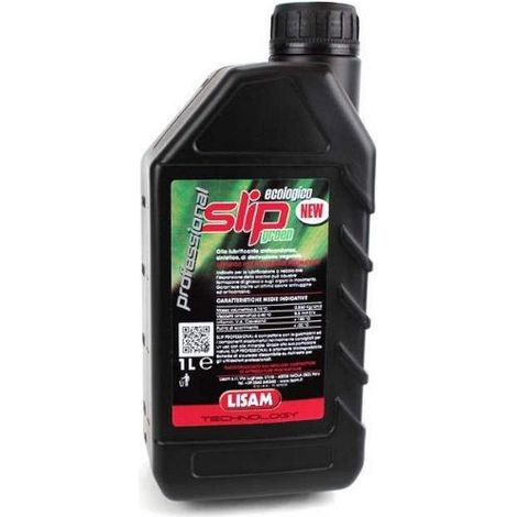 Olio lubrificante Lisam Slip Green 1 lt per attrezzature pneumatiche