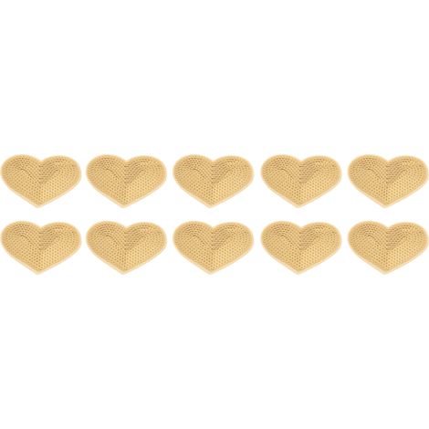 10Pcs Heart Patches Iron On Cover Blemishes Holes Gold Sequins Heart Embroidered Iron On Patch for Sewing DIY Craft (1/5)