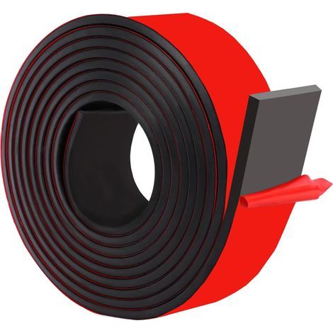 Selbstklebender Gummistreifen, Neopren-Gummimatte, 50 mm x 5 mm x 3 m für Fugenschutz, Bodenbeläge, Heimwerkerprojekte, Bodenschutz, Rutschfestigkeit, Vibrationsdämpfung (1/5)