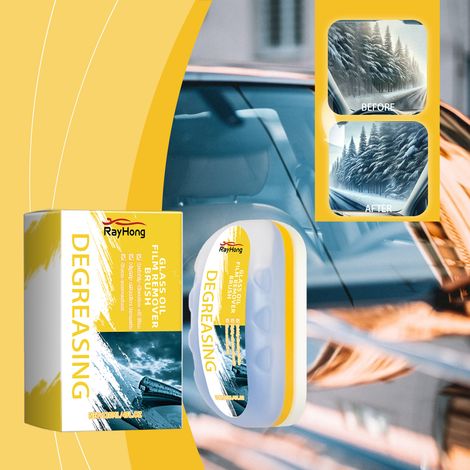 Autofenster-Reinigungsbürste, Ölfleckenentfernung, wasserdicht, regenfest, praktische und langlebige Reinigungsbürste – 120 ml -- DTEKGAZ (1/5)