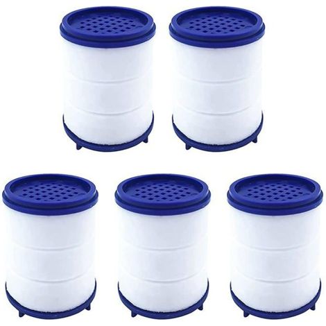 Cartouches filtrantes robinet 30×37 mm - Pack 5, adoucisseur anti-chlore et métaux lourds (1/5)
