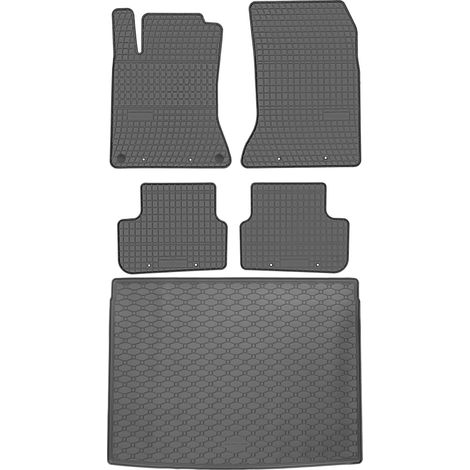 Juego de alfombrillas de goma para coche y maletero para Mercedes Clase B W246 SUV (2011-2018).