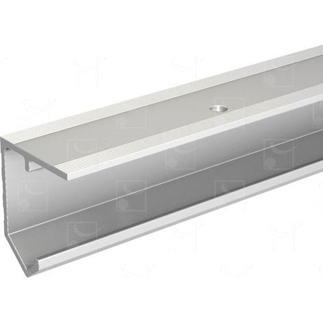 Rail simple Tubel alu brut percé - 3 m - MANTION SAS - 30/300