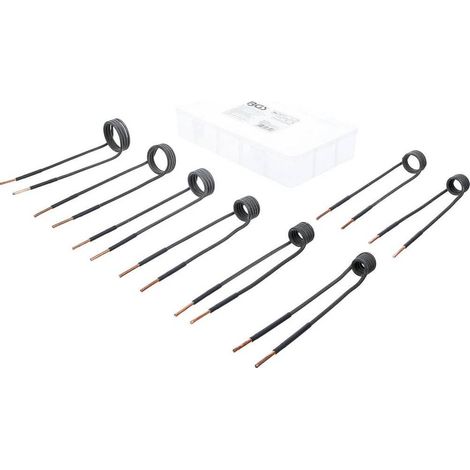 Jeu de 8 Bobines d'Induction Coudées 90 deg. - Pour Appareils Chauffage Induction Art. 2169, 3390, 3391 - Haute - D-Work (1/5)