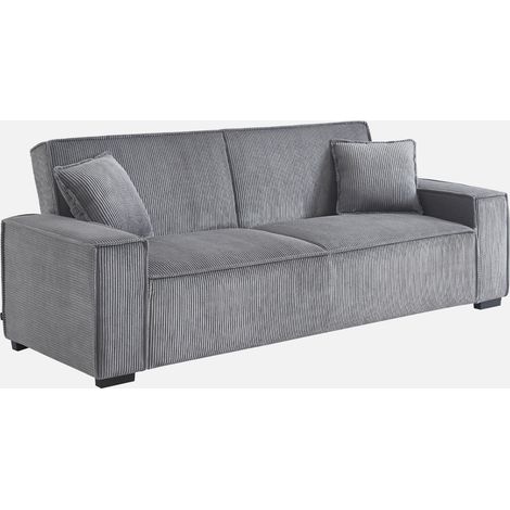 Sofá cama de pana, 3 plazas