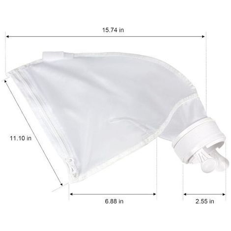 Set mit 2 Ersatz-Reißverschlusstaschen, kompatibel mit Polaris 280 und 480. Multifunktionale Nylon-Netztaschen für Polaris K13 und K16. (1/4)