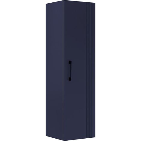 Badezimmerschrank "Bari 40" – 40 x 32 x 138 cm – Mattes Marineblau (1/3)