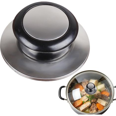 Ersatz-Deckelknöpfe, hitzebeständiges Edelstahl-Kochzubehör  Deckelgriff für Slow Cooker  Für Slow Cooker, Küche, Restaurant, Zuhause, Esszimmer (1/5)