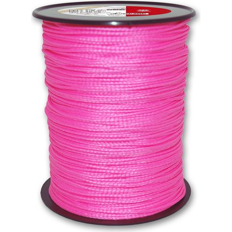 Chapuis DR152 Corda intrecciata in polipropilene - 40 kg - Diametro 1,5 mm - Lunghezza 200 m - Rosa