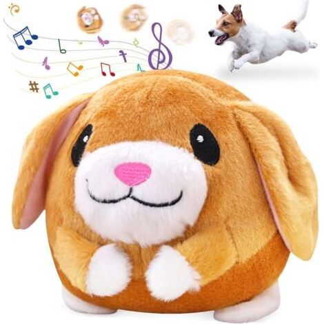 Active Moving Pet Plush Toy, Jouet Chien Interactif Jouets pour Chien Jouet Actif en Peluche pour Animaux de Compagnie Jouet de Balle Rebondissante pour Chiens Balle en Peluche pour Chat et Chien (1/5)