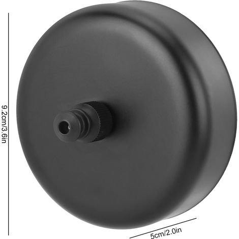 Ligne à linge extensible en nylon avec base en acier inoxydable 304 noir, pour balcon ou salle de bains (1/5)