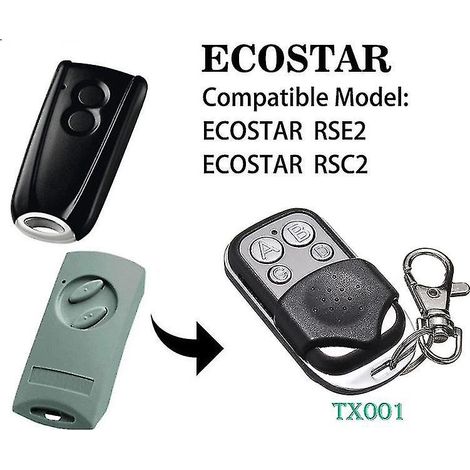 Nouvelle petite télécommande ABCD remplaçant Ecostar RSC2 433 MHz Hormann RSE2 433 MHz Moteur Liftronic 500 700 800 (1/5)