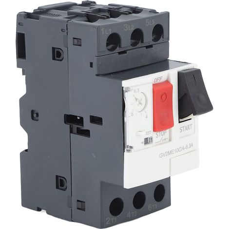 Disjoncteur Moteur, Fonctionnement Stable Protection du Circuit Moteur AC690V Simple à Installer pour l'industrie (GV2-ME14C 6-10A) (1/5)