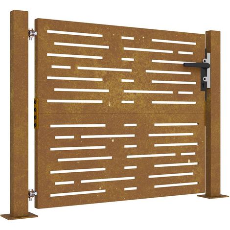 Maison Exclusive - Gartentor 100x75 cm Cortenstahl Quadratisches