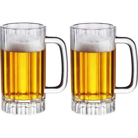 Gobelet à Bière En Acrylique - 500 Ml Résistant Aux Chocs - Pour Bar Ktv Et Fêtes En Plein Air - Lot De 2 (1/5)