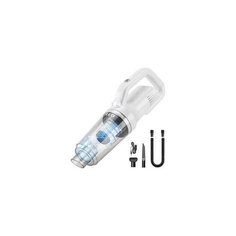 Handstaubsauger 12000PA kabelloser Handstaubsauger Akku bis zu 30min, Autostaubsauger mit waschbarem Edelstahlfilter und LED-Licht für Wohnung, Auto un - Crezuo (1/4)