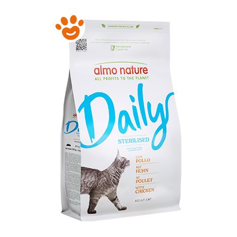 Almo Nature Cat Adult Daily Sterilised con Pollo - Sacco 1,2 Kg -