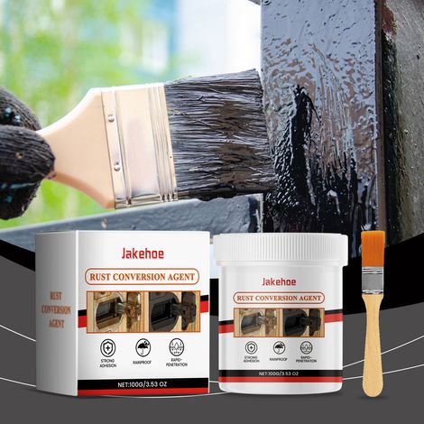 Rust Converter - Rust Removal and Renewal Without Rust Cleaning, Rust Strengthening, Corrosion Resistance, Effective Protection, Long-Lasting Stable Primer -- 100g1 + Brush1 (1/5)