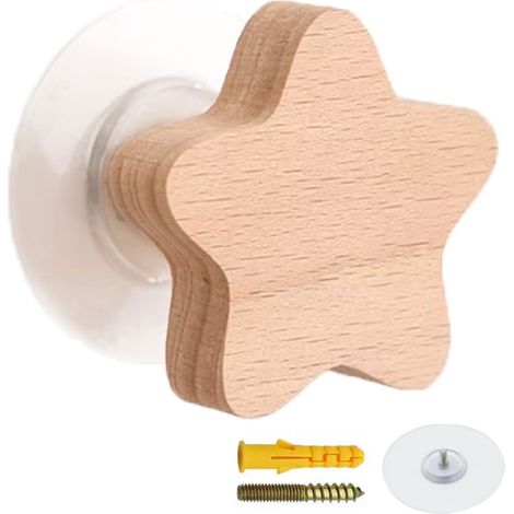Stella decorativa da appendere al muro per vestiti, giacche e abbigliamento per bambini (1 pezzo) (1/5)