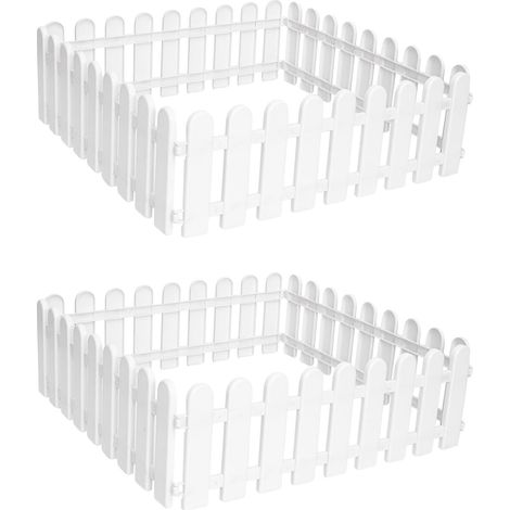 8pièces Clôture Décorative pour Jardin Extérieur Clôture de Cour Créative Facile à Installer (1/5)