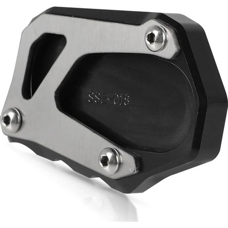 (Noir) Compatible avec les motos Suzuki GSX-S950 GSXS GSX-S 950 gsxs 2021 2022 2023 : extension de béquille latérale, support et plaque de renfort maxpower (1/4)