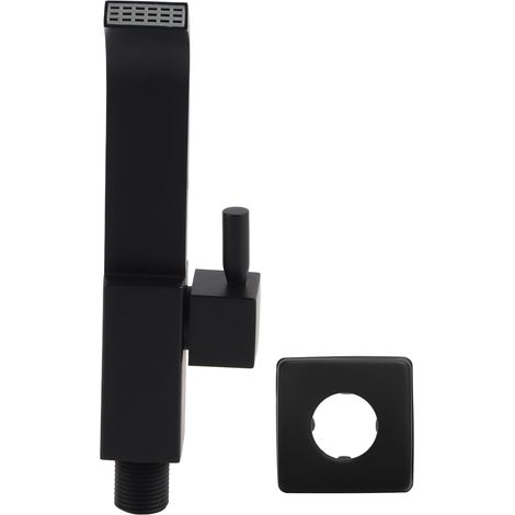 Robinet mural de lavabo pour salle de bain, mitigeur eau froide G1/2 noir, pour évier et bassin
