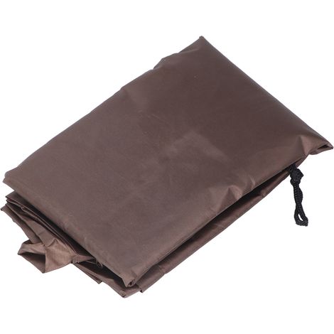 Housse de protection imperméable et résistante aux UV pour coffre de jardin, 123 x 62 x 55 cm (couleur café) (1/5)