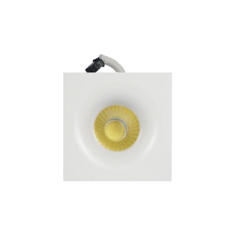 Punto luce led 3w quadrato corpo bianco luce fredda 6000k (1/4)