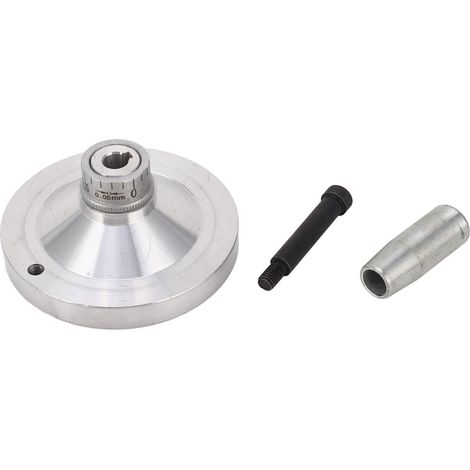 Manivelle à volant en alliage d'aluminium, échelle 0-1 mm, diamètre 80 mm, avec tige pour 210 8x16 220x400 220x600 220x750 (1/5)