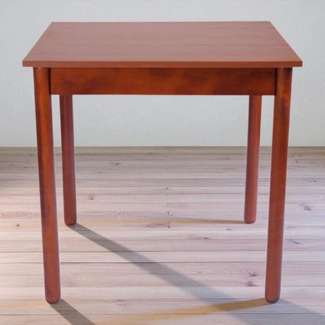 Tavolo fisso in legno con gamba Tonda RISTORANTE misura 90x90 CILIEGIO (1/5)