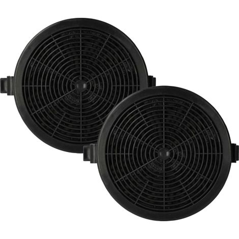 vhbw 2x Filtro a carboni attivi compatibile con Klarstein Sofia 60 (10034259), 90 (10034261) cappe aspiranti - 11,2 cm