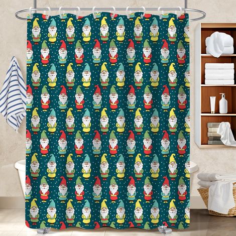 Voile de douche fluide en polyester 180x180 tendance polyester pour salle de bain pour maison de campagne (1/5)