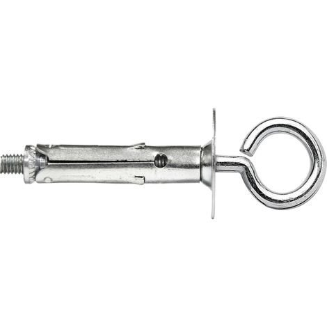 100 pz mini tasselli con occhiolo chiuso 6 mm acciaio zincocromato