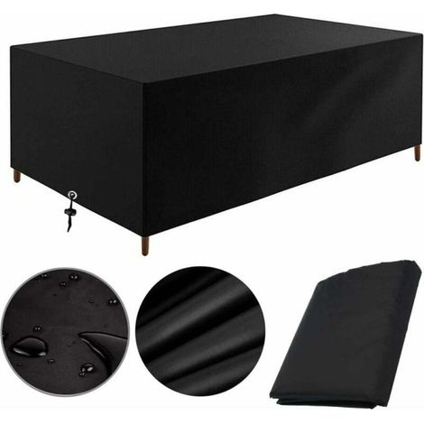 Gartenmöbel-Abdeckung 200×100×75 cm – Wasserdichte & UV-beständige Oxford-Schutzplane für Gartentische