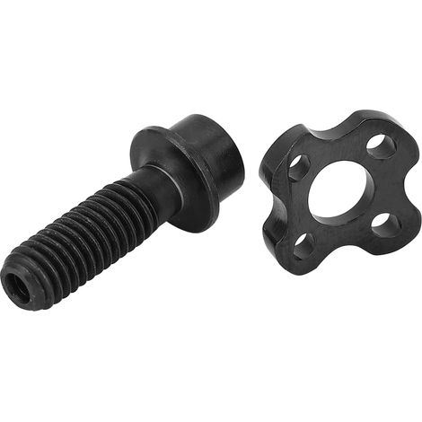 Lot de 2 vis creuses M516 en alliage de titane pour galet de dérailleur avant de vélo de route (noir) (1/5)