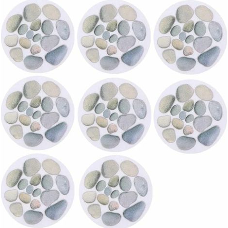 Lntyq 8 Pièces Autocollants de Baignoire antidérapants Autocollants antidérapants Baignoire Douche Autocollants Antidérapants Stickers Imperméable pour escaliers Salle de Douche Fontaine (1/5)