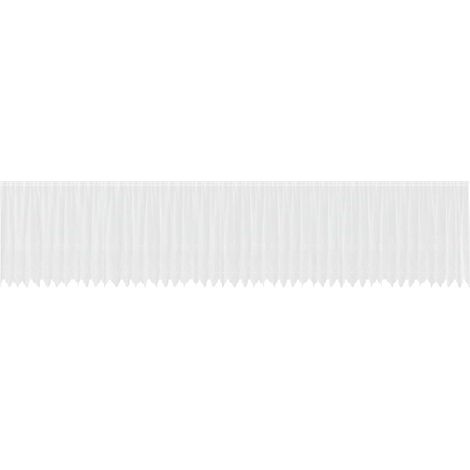 Maison Exclusive - Spitzenvorhang mit Vorhängen Weiß 160 x 1200 c