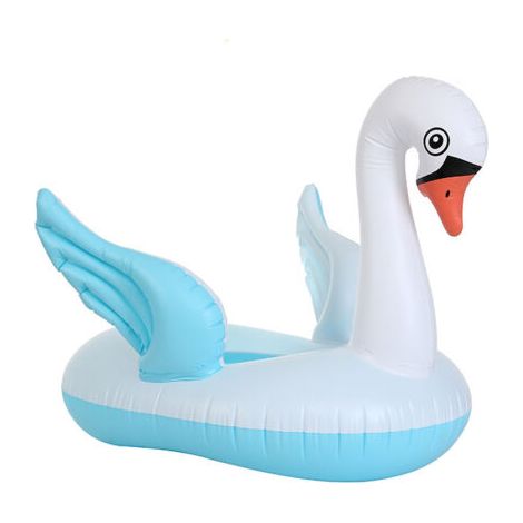 Bouée gonflable cygne en forme de cygne, support flottant, accessoires de piscine et de parc aquatique (1/5)