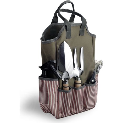1 Stück Gartenwerkzeugtasche, Garten-Tragetasche aus Oxford-Stoff, Gartentasche mit Griff für Männer und Frauen, ideal für Garten, Outdoor und andere Aufbewahrungsszenarien