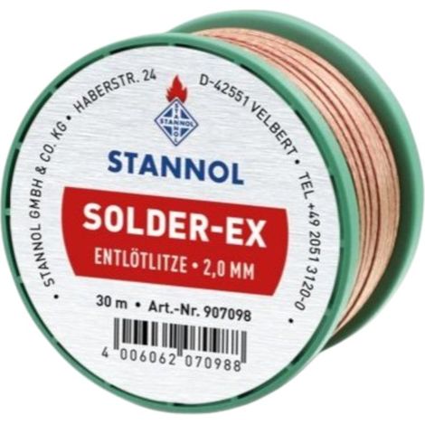 TRESSE A DESSOUDER DIA 2.0 M/M 30MTR POUR OUTILLAGES - 103859