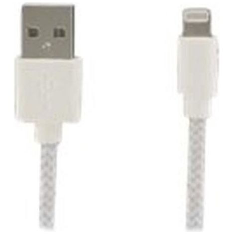 USB Cable To Mfi Apple Lightning 1 M DLH DY-TU1904WG - Câble Lightning - USB mâle pour Lightning mâle - 1 m - gris, blanc