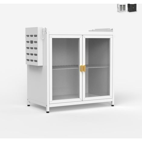 Abtropfschrank Organizer für Küche 44x28x47cm Arin - Weiß