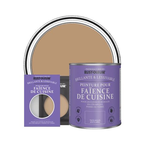 Peinture pour Faïence de Cuisine, Finition Brillante - Argile (1/2)