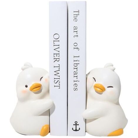 Serre-livres mignons en forme de canard - Extrémités décoratives et uniques pour votre maison et votre bureau (1/5)