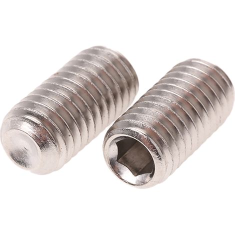 Vis sans tête, M8 x 16mm, tête Jeu de douilles hexagonales, en Acier Inoxydable Vis sans tête A4 316 ( Prix pour Sachet de 25 )
